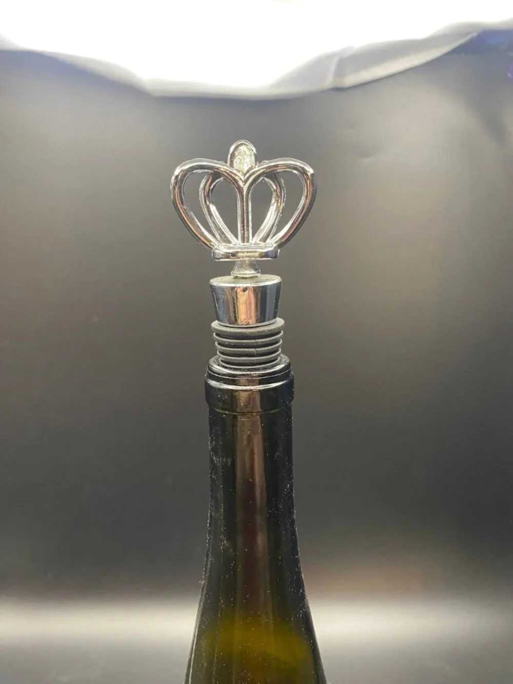 Silver Crown Wine Stopper
